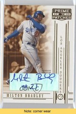 2005 Donruss Prime Patches Signatures Milton Bradley #41 Auto READ 9ot