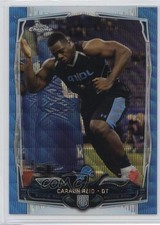 2014 Topps Chrome Blue Wave Refractor Caraun Reid #215 3f7