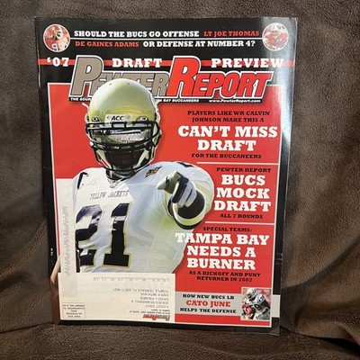 Pewter Report Magazine 2007 Draft Preview Calvin Johnson Cover