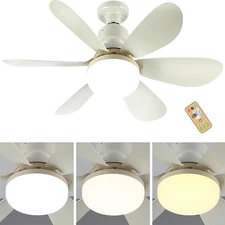 Socket Ceiling Fans with Lights and Remote- Socket Fan light with Dimmable Led