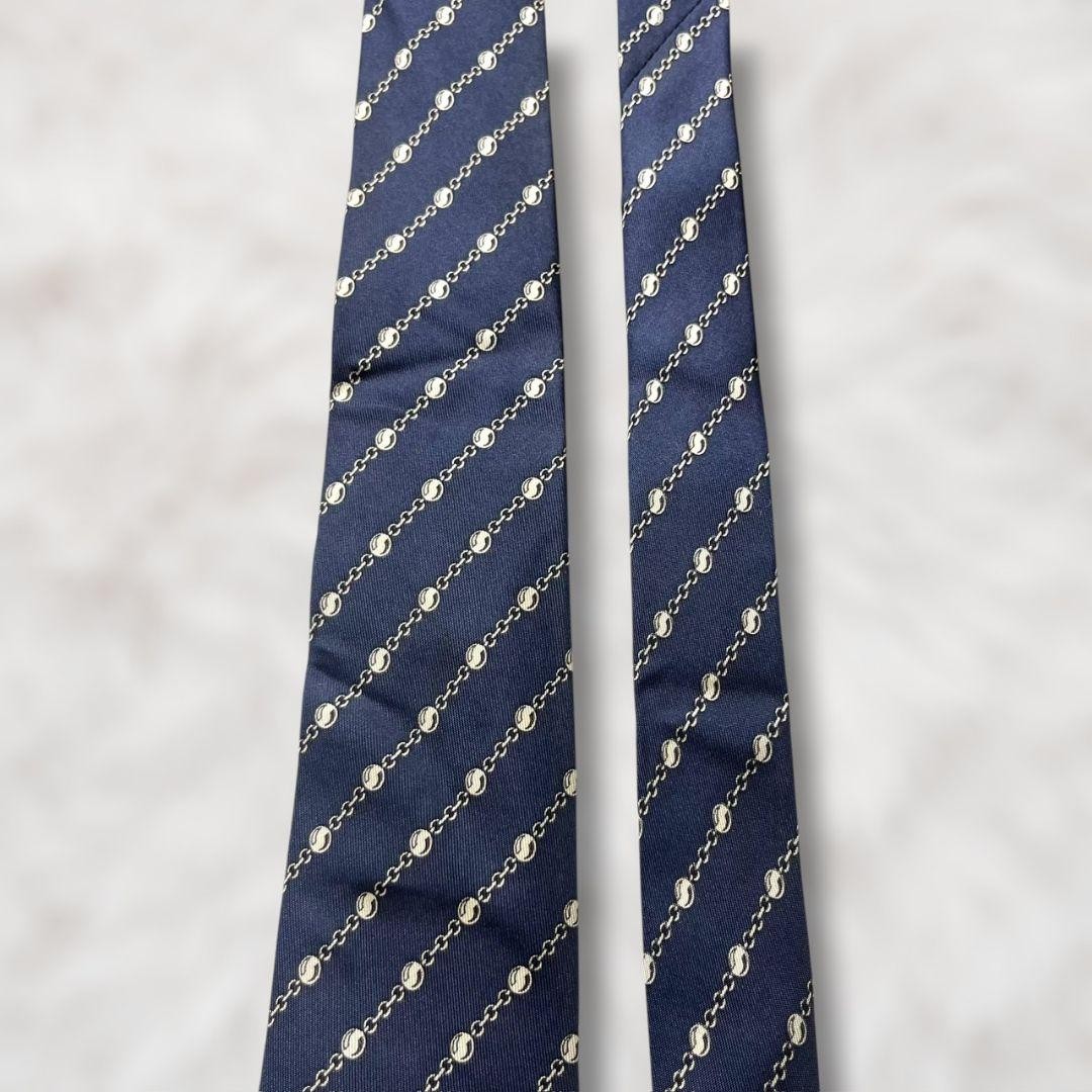 Excellent condition HERMES striped pattern chain … - image 3