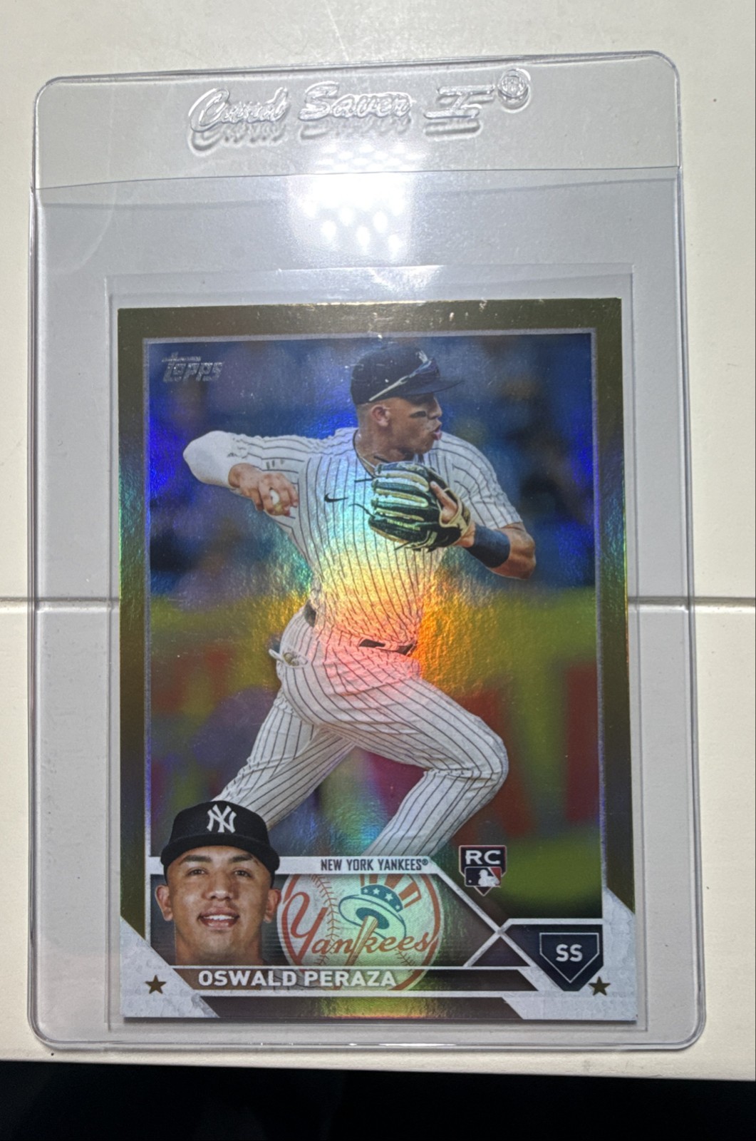 2023 Topps Series 1 - Oswald Peraza #94 Gold Foil (RC)