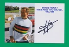 CYCLING PHOTO cyclist BERNARD HINAULT jersey world champion signed