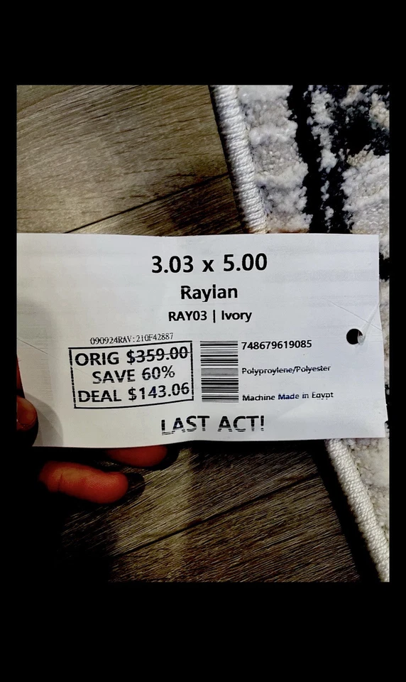 Tejedores Orientales - 3.03x5.00.Pila: Polipropileno 70% Poliéster 30% Mede en EGIPTO Foto 4 de 4