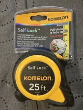 Komelon SL2925 Self Lock 25-Foot Power Tape New