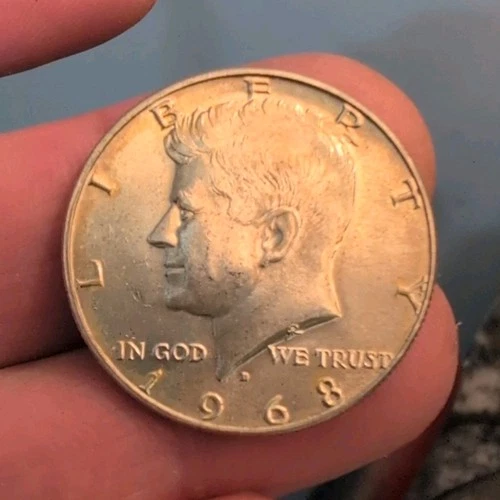 Kennedy Half Dollar 1968 50C Coin Circulated Uncertified Collectible US Currency
