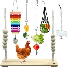 6 Packs Chicken Toys for Coop Accessries, Chicken Swing Toys for Chicken Hens...