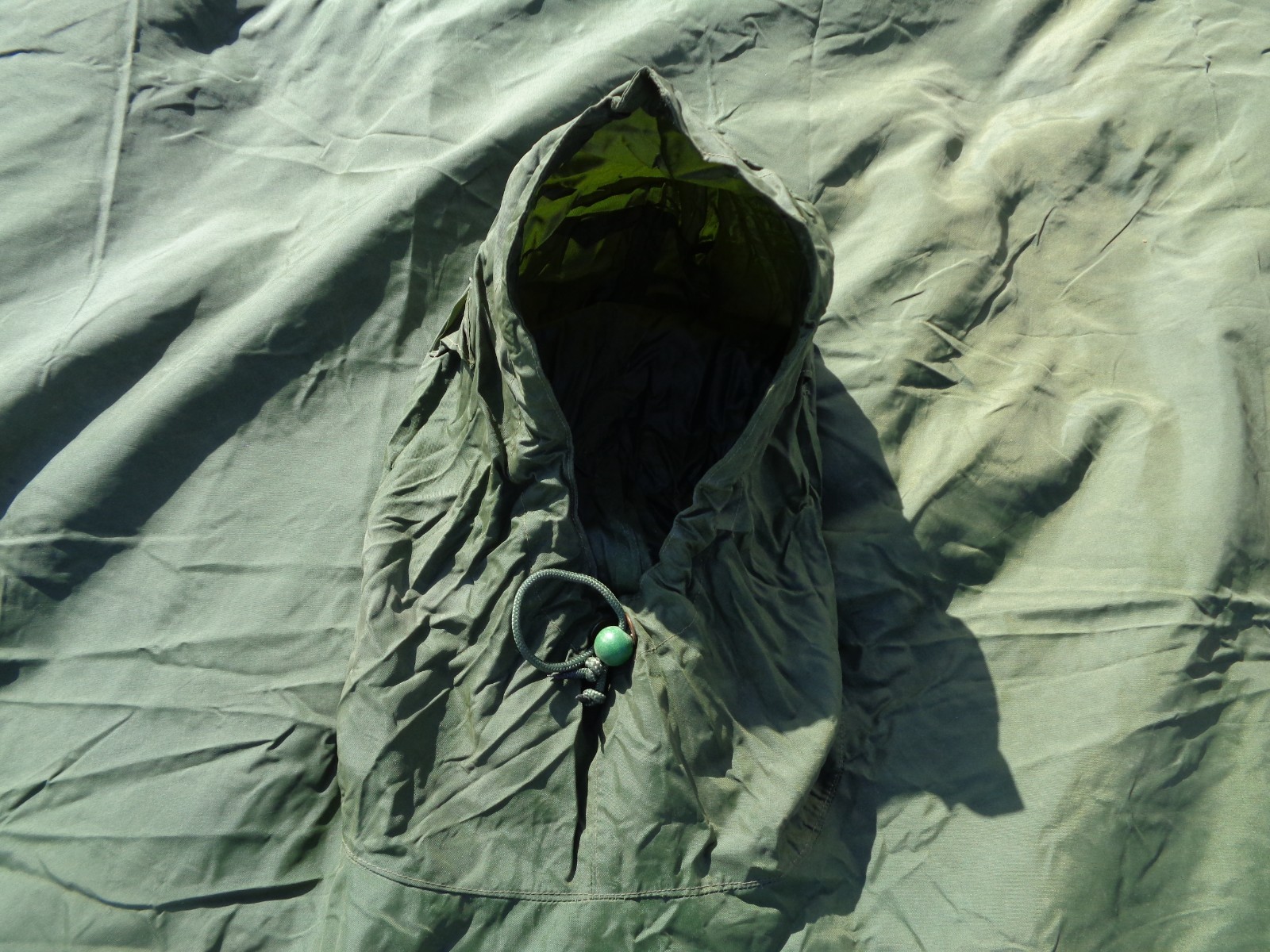 Orig. NL Armee Seyntex Regenponcho Notplane grün  160 x 200cm TOP*2386 - Bild 2 von 3
