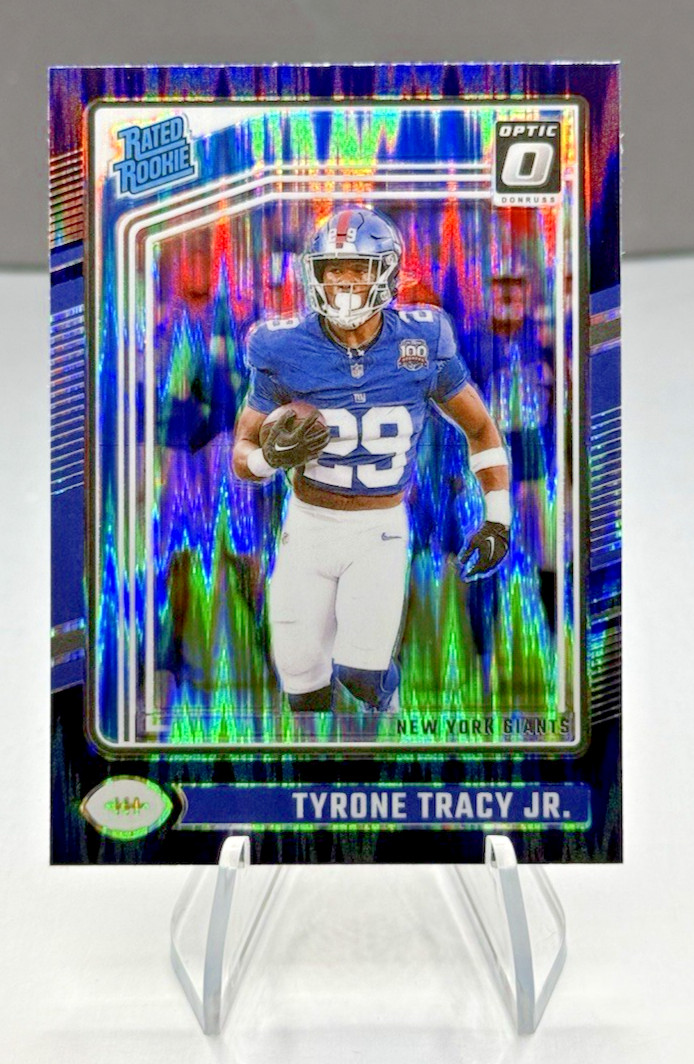 2024 Donruss Optic Rated Rookie Purple Shock Prizm #259 Tyrone Tracy JR RC SP