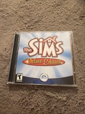 VTG 2000s The Sims Deluxe Edition PC Game 2002 EA 2-Disc Set Rated T Simulation