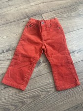 Janie and Jack boys pants size 12-18 months orange corduroy