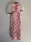 Barbie Quick Curl Pink Gingham Dress #4220 Doll Clothes Outfit 1973 Vintage TLC