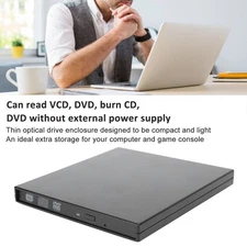 Optical Drive Case External Hard Box Computer Laptop Storage Kit Black 9.5mmSATA