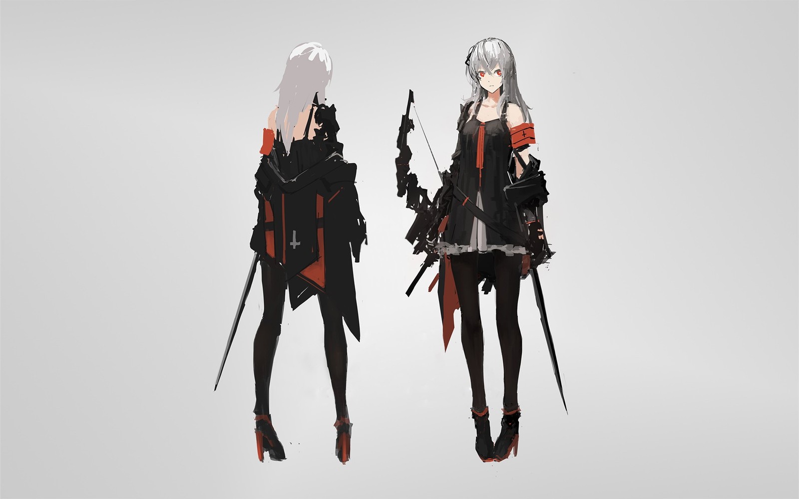 Anime girls pixiv fantasia t archer natus simple Custom Gaming Mat Desk