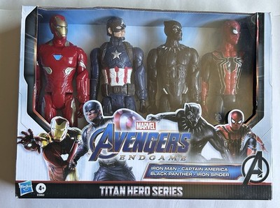 Marvel Select Avengers!!! Iron Man, Captain America, Black Panther & Spider Man 