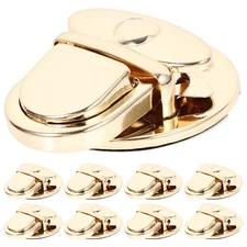 10 Pcs Iron Handbag Locks Latch Catch Purse Thumbs-lock Closures