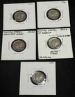 Lot of 5 Mercury Silver Dimes 1941-1944 P D S 90% Silver Wartime Coin Collection — photo 1