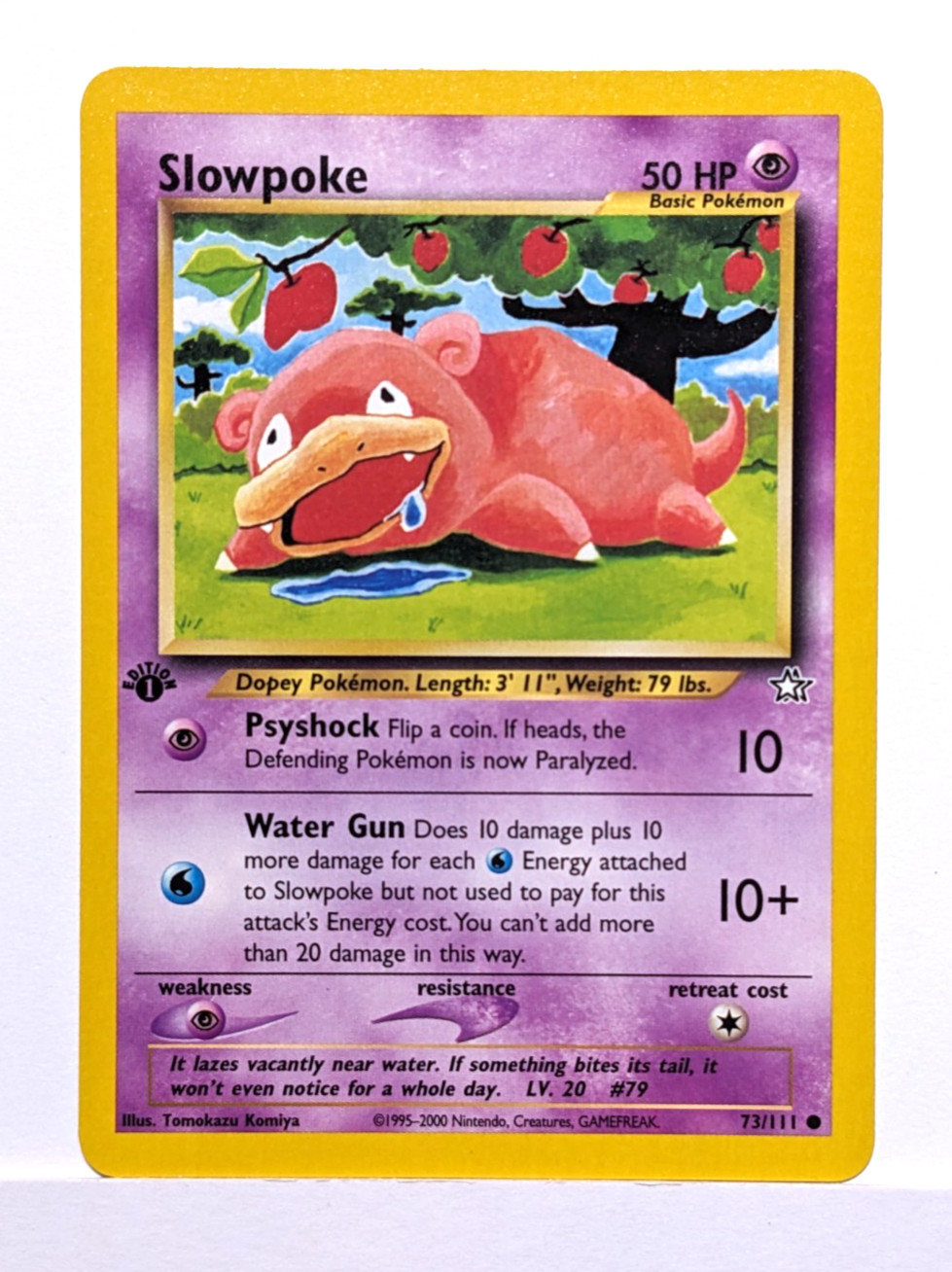 Slowpoke 73/111 - Neo Genesis 1st Edition WOTC POKEMON - NM