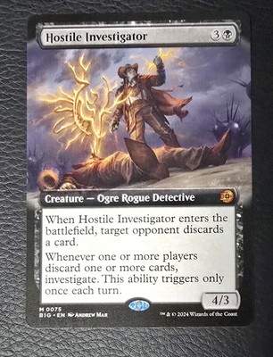Hostile Investigator (Extended Art) Outlaws of Thunder Junction: Big Score MTG 