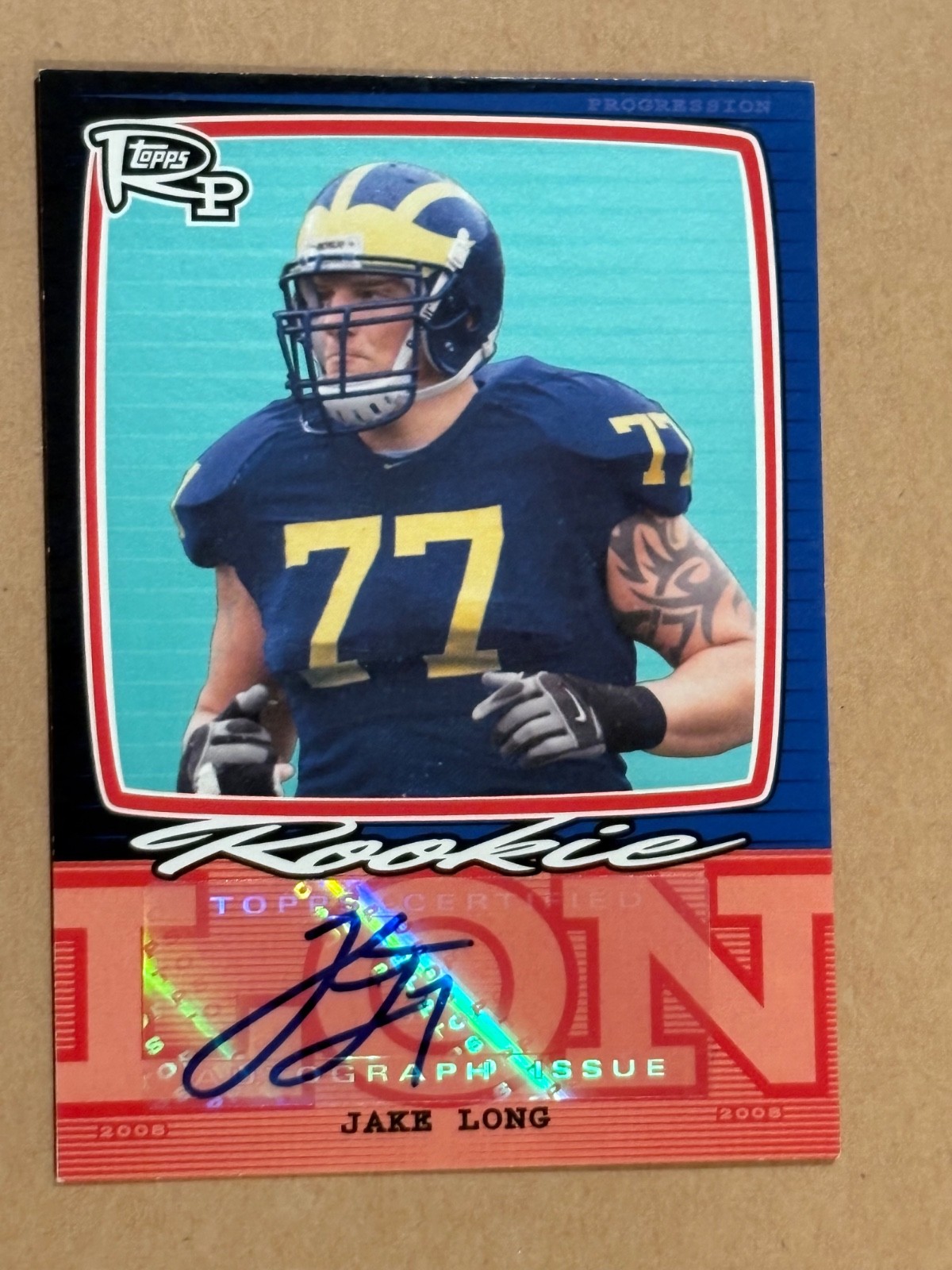 Jake Long Topps Rookie Progression Signatures #PSSJL Base