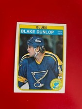 1982-83 O-Pee-Chee set break OPC #301 Blake Dunlop - St. Louis Blues NRMT
