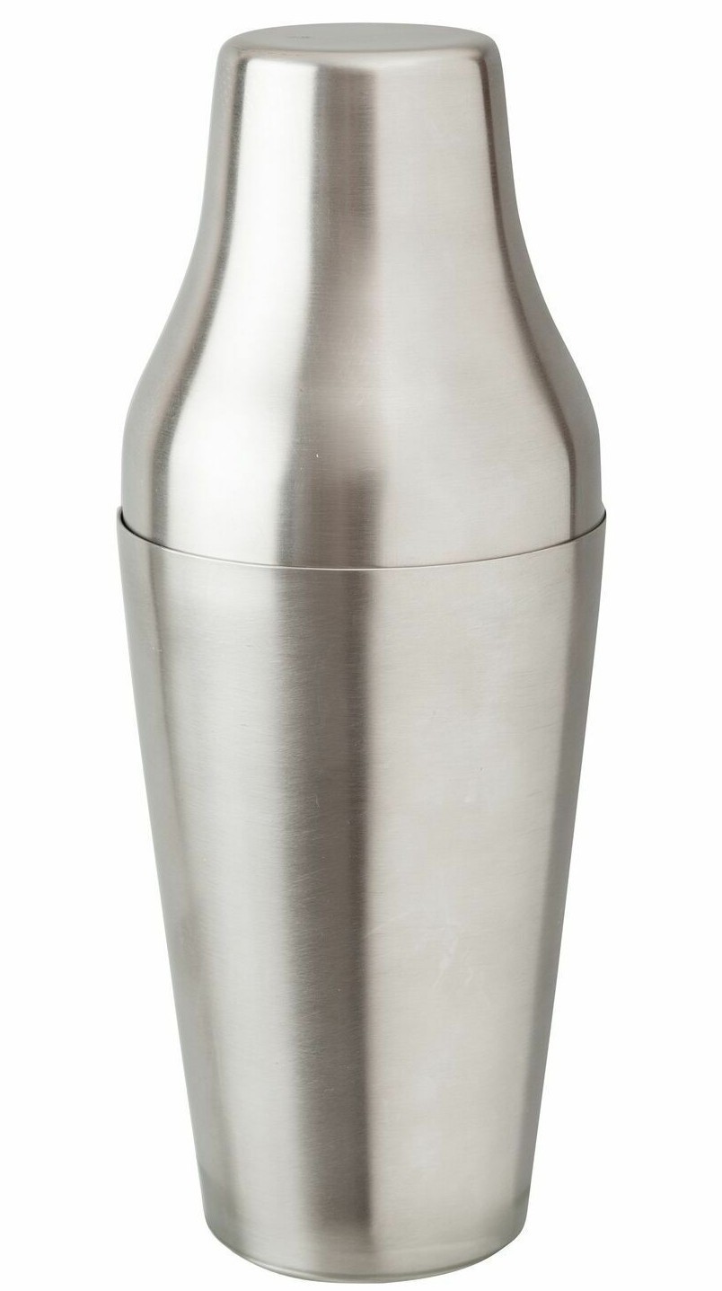 Cocktail Shaker French Style Mezclar Satin Stainless Steel  2 Piece 600ml