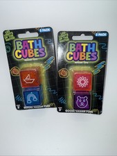 New SET OF 2 Sealed Big Time LED Lights Up In The Water Bath Cubes 2 Pack