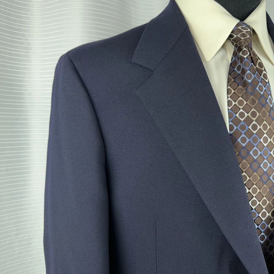 Vintage Botany 500 Hamer’s Navy Blue Blazer 40R ACTWU  - Image 4 of 4