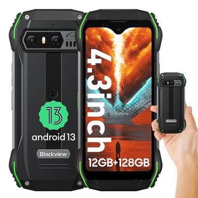 Blackview N6000 SE 4G Outdoor Smartphone 12GB+128GB 4.3'' Android 13 Handy NFC