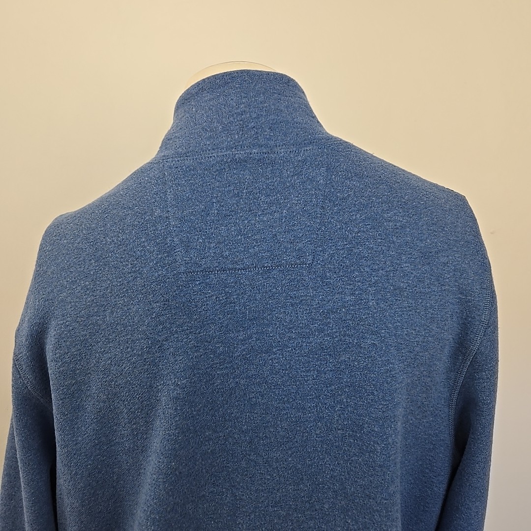 Mack Weldon Ace Half Zip Pullover Ice Storm Heather Blue Men's XL 1/4 Zip