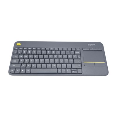 Logitech K400 Plus Touch Pad Keyboard RF Wireless Black No USB Dongle