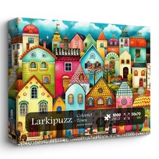 1000 Piece Puzzle Colorful Town Jigsaw For Adults European Cityscape Artwork