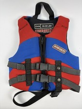 Ocean Pacific Life Vest 30-50 Lbs USCG Approved Boating Child Kids Red And Blue