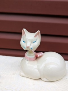 Vintage Rhoades Cat Ceramic Collectible Soap Dispenser