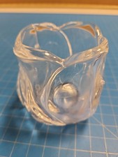 Art Glass Vase Clear Unique Shape Small Flower Vase Table Decor Centerpiece