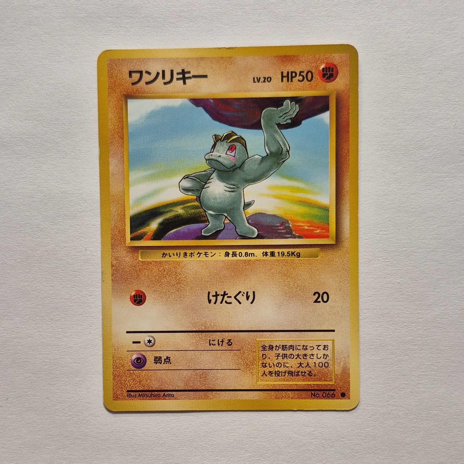 Pokémon Machop Expansion Pack No Rarity Common No.066 Japanese 1996