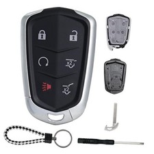 Key Fob Shell Case Compatible with Cadillac Escalade ESV 2015 2016 2017 2018