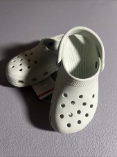 New- Crocs Toddler Classic Clogs, Kids' Water/slip On Shoes - Size C5 - Plaster