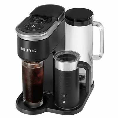Keurig K-cafe smart Pod Coffee & capuchino, Black, Water Tank & Drip Tray