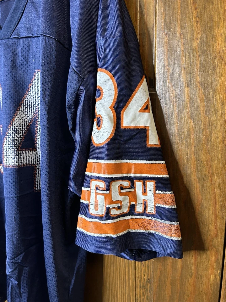 CAMISETA VINTAGE WILSON CHICAGO BEARS WALTER PAYTON XL Azul Foto 4 de 4