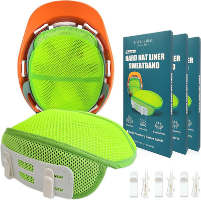 3PCS Hard Hat Liner Sweatband Work Safety Helmet Accessories Washable Cool Mesh