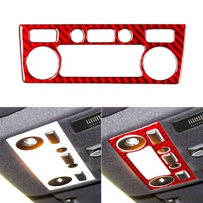 Red Carbon Fiber Front Reading Light Panel Cover Trim For BMW 5 Series E60 04-10
