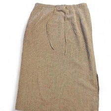 Sag Harbor Vintage 90s Women's L Plaid Grunge Minimalism Academia Midi Skirt