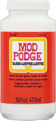 Gloss Sealer Glue - Quick Dry Non-Toxic Craft Solution, 16 oz.