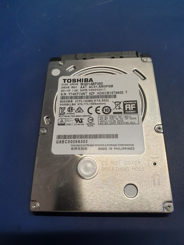 Toshiba (MQ01ABF050) - Festplatte - 500 GB - intern - (2.5" Zoll) - SATA-600