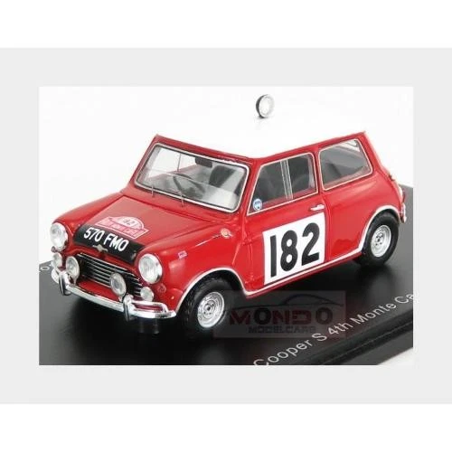 1:43 Spark Morris Mini Cooper S #182 Rally Montecarlo 1964 Makinen Vanson S1191 - Immagine 2 di 2