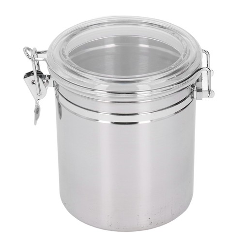 (3) Stainless Steel Canisters For The Kitchen Food Storage Container Sealed - Picture 8 of 12