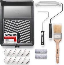 8-Piece Paint Roller Kit - Made in Italy - Premium 