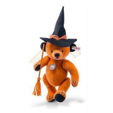 Steiff Halloween Teddy Bear Japan Exclusive Limited 1500 Witch Pumpkin EAN677274