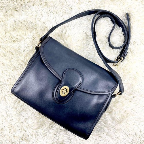 [Near Mint] Vintage Old COACH 9908 Devon Bag Shoulder Charcoal Gray ...